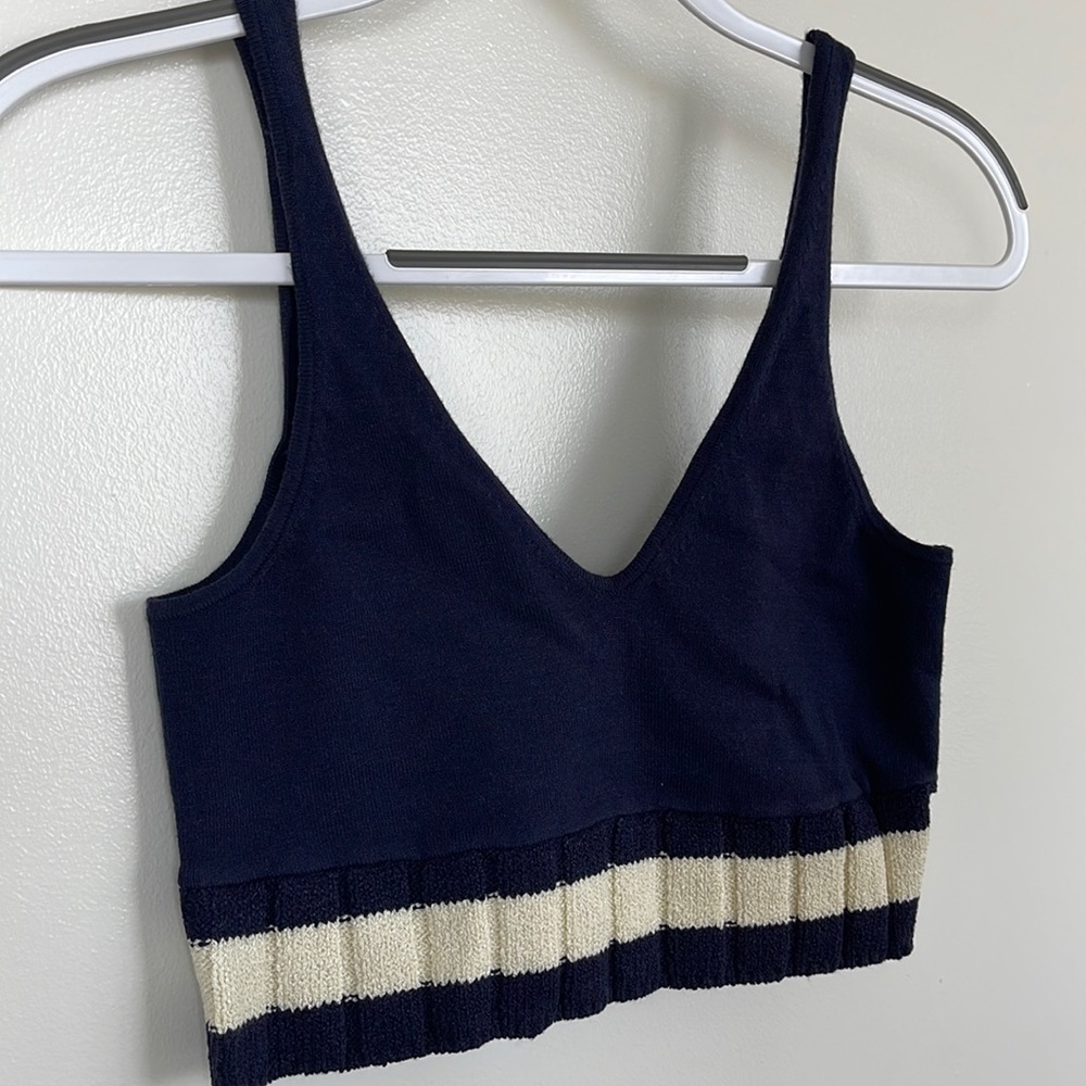 Navy Sweater Tank Urban Outfitters